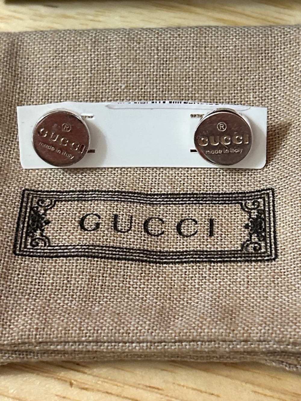 Gucci Round 925 silver stud earrings